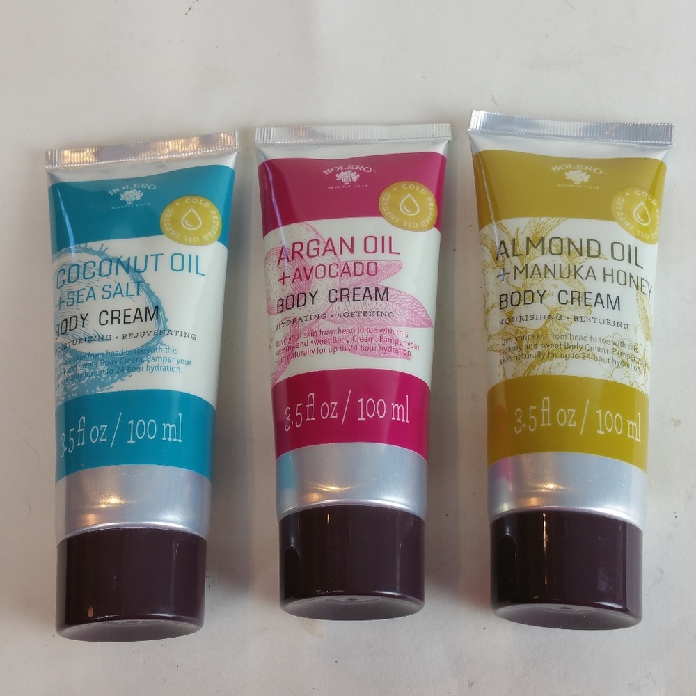 Bolero 3 Different Body Creams 3.5oz NEW